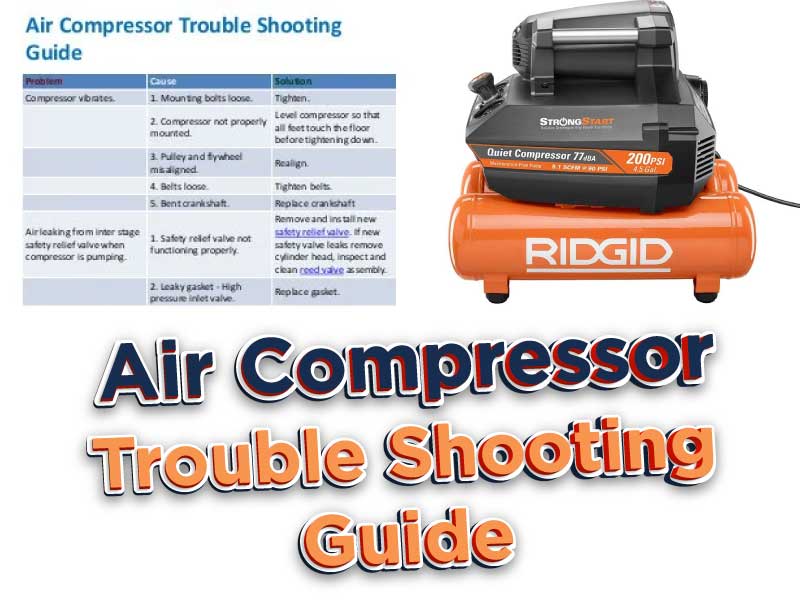 Air Compressor Trouble Shooting Guide